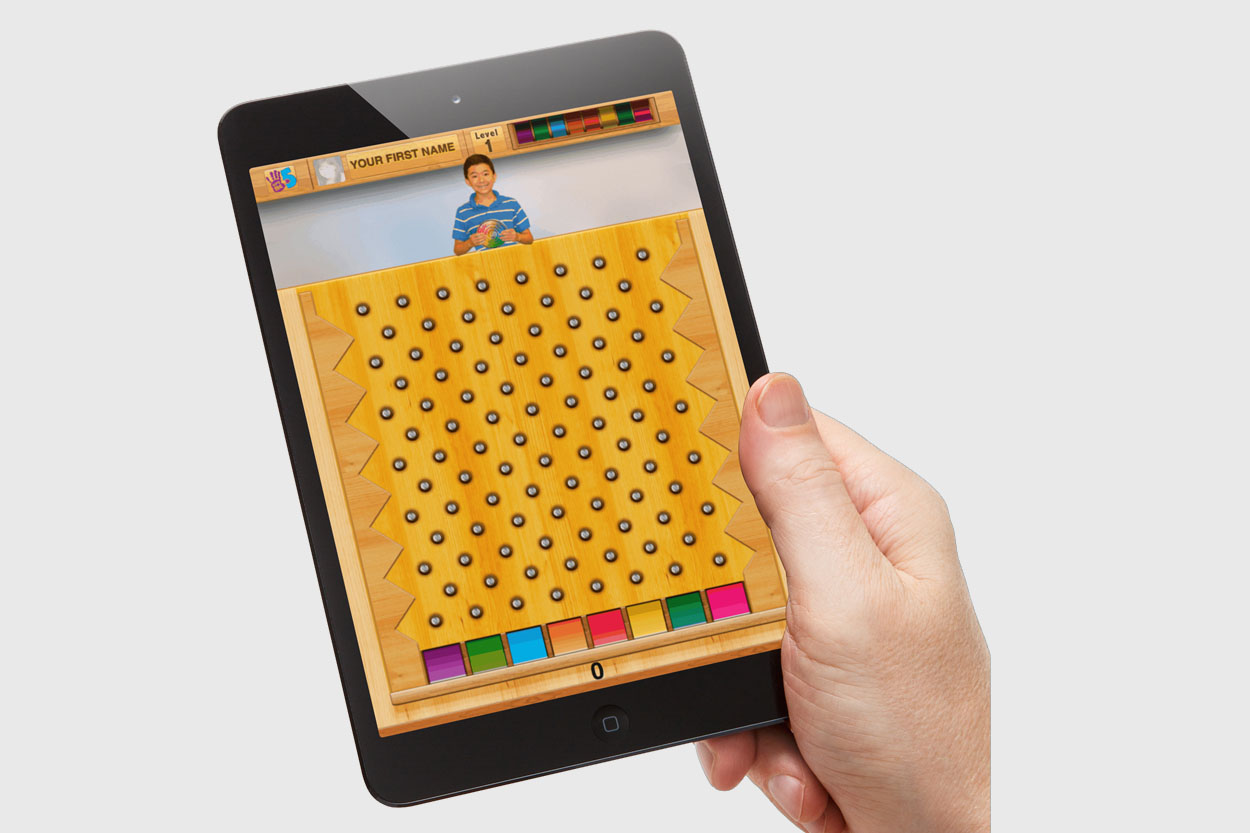Image of Give Me Five App on tablet device